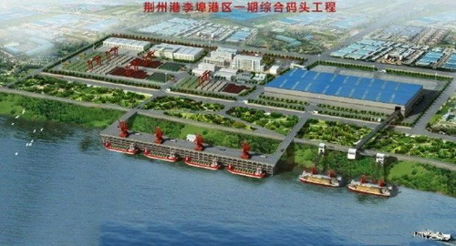 湖北一永久性砂石集并中心建成，總投資約2.5億元，年設(shè)計吞吐量360萬噸
