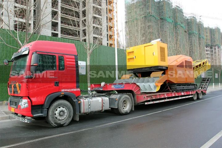 顛覆傳統(tǒng)裝車方式，山美履帶式取料機(jī)助您實(shí)現(xiàn)降本增效、節(jié)能減排！